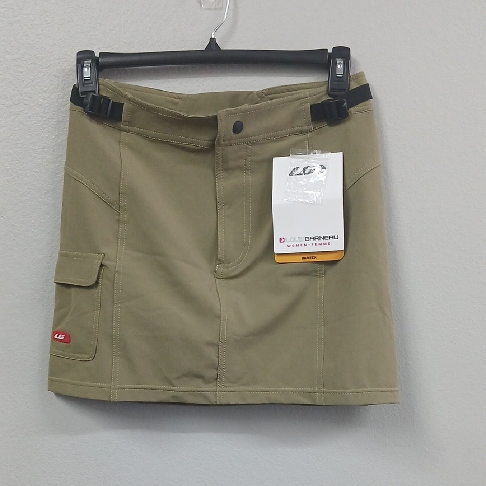 Nwt Louis Garneau Khaki Color Cycling Over Skirt Size Small